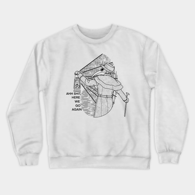 Plague Doctor Crewneck Sweatshirt by zody